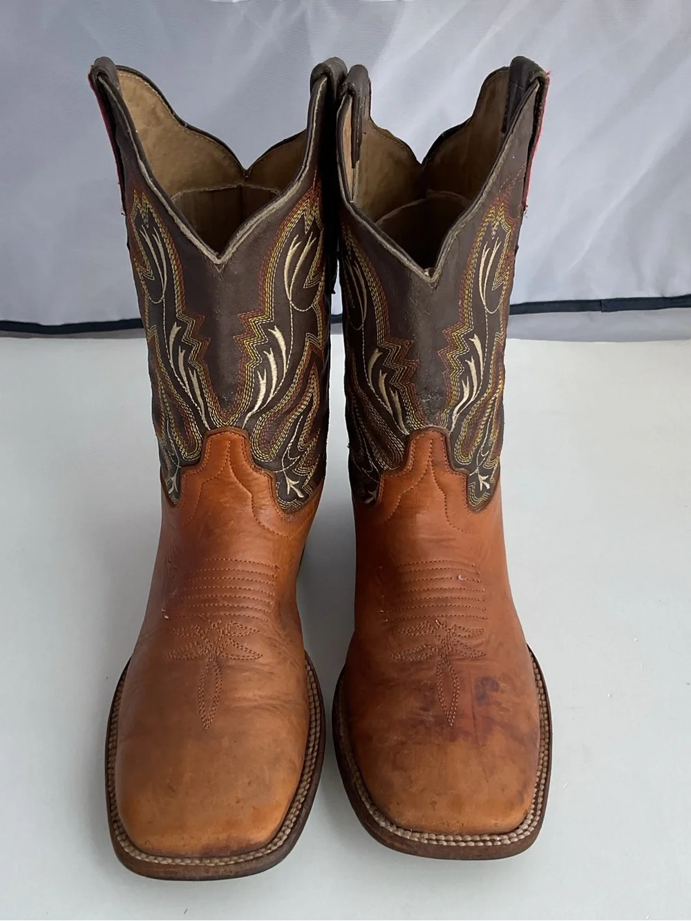 F.A.M.A. Cowboy Boots Made In Mexico Genuine Lizard Leather Men's Size 8.5